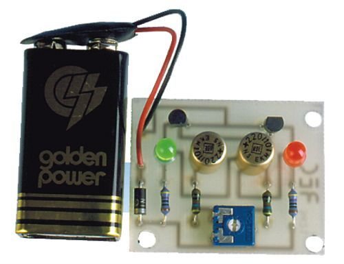LED-Wechselblinker Lern-Bausatz mit Poti u. gebohrter Leiterplatte ohne- mit Batt. wählbar 96210G