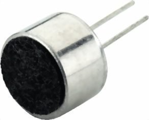 Electret-Kondensator-Mikrofonkapsel MCE2 mit Anschlußpins