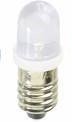 LED-E10 Kleinlampe, farblos/weiß, 3,5V mit E10 Schraubsockel, LED-E10W3